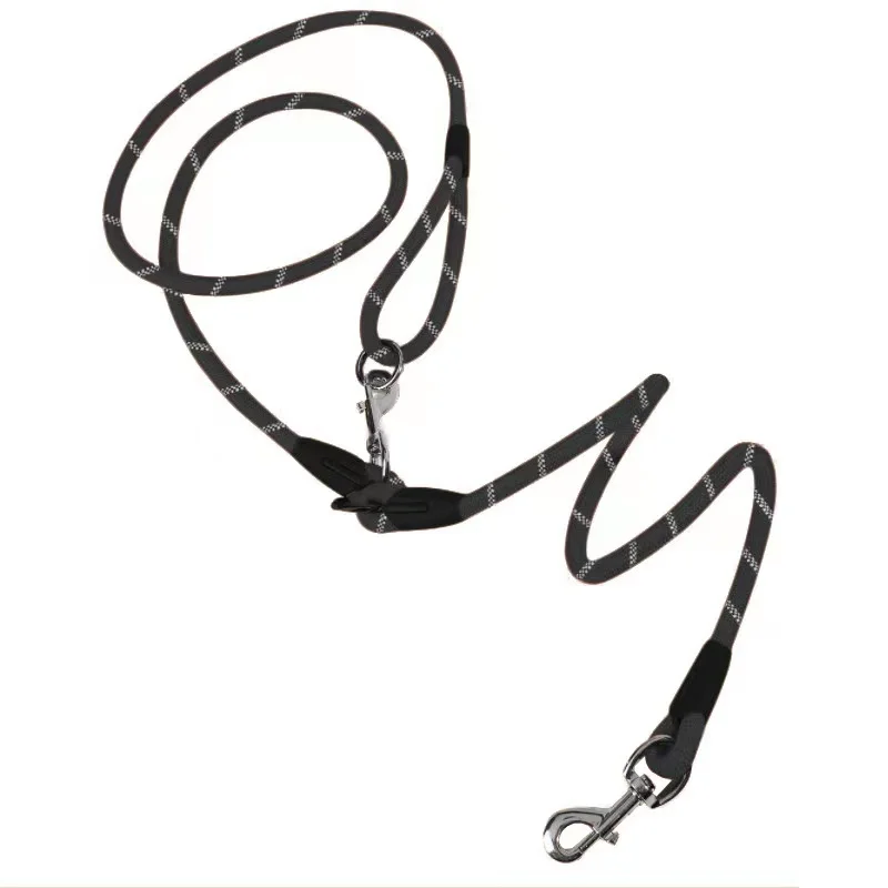 

High Qulity Reflective Nylon Leashes Pet Dogs Chain Traction Rope Leads for Running Free Hands Rope Chain for Small Large Dogs