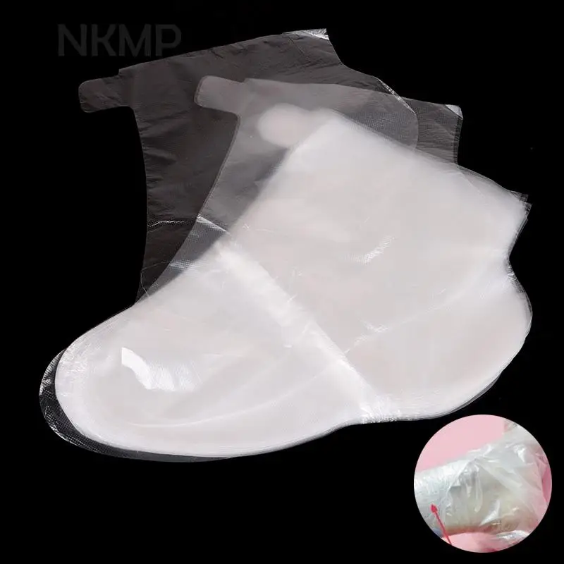 

100PCS Transprent Disposable Foot Bags Detox SPA Covers Pedicure Prevent Infection Remove Chapped Foot Care Tools Bath Wipe