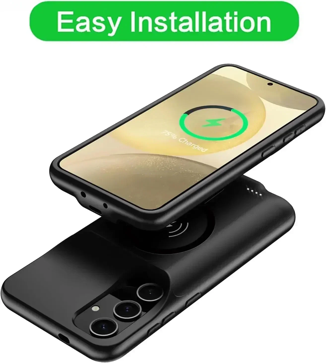 Фото Новый беспроводной чехол 10000 мАч для Magsafe Power Case для Samsung Galaxy S24 S22 S23 Ultra S24 Plus A54 A55 A35, чехол-зарядное устройство Bank №3