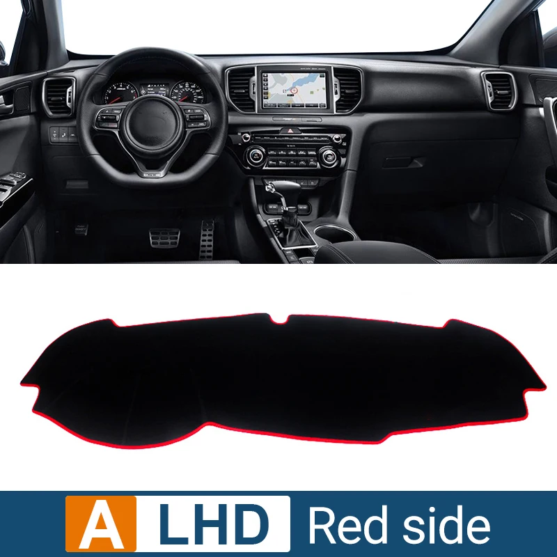 

Для Kia Sportage 4 QL 2016 2017 2018 2019 2020 2021, чехол для приборной панели автомобиля, солнцезащитный козырек, избегайте легких ковриков, нескользящая накладка, аксессуары
