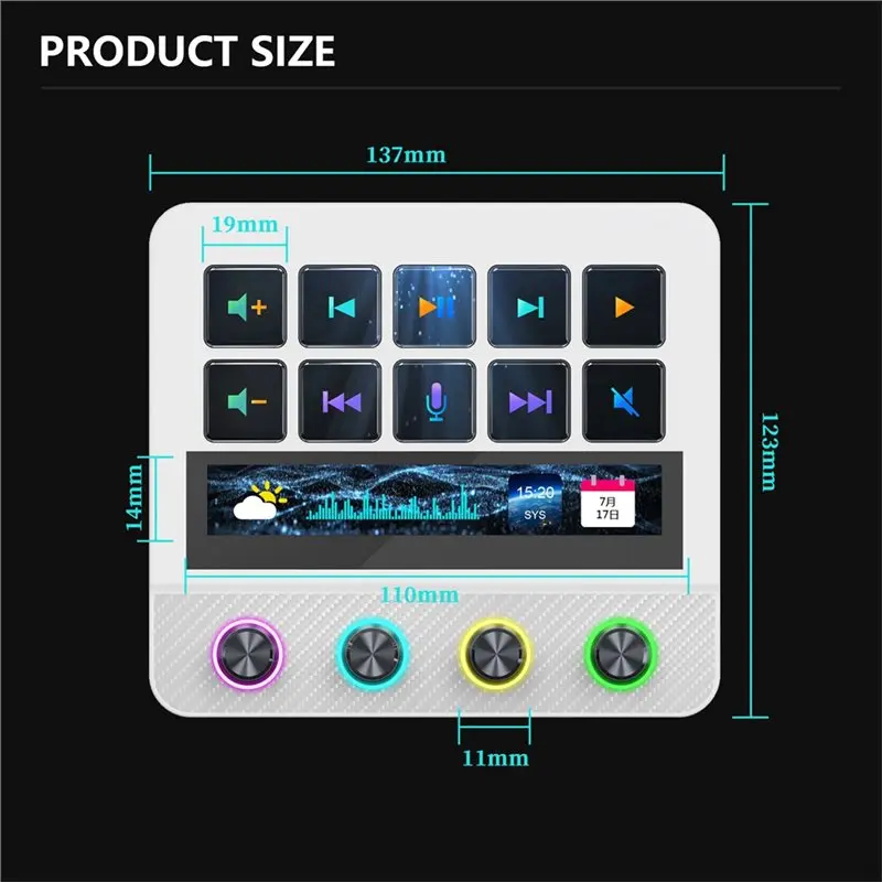 Контроллер Mirabox N4 Pro 1 Stream Deck с 10 программируемыми LCD-клавишами и более 500 плагинами, альтернатива Elgato для стримингамонтажа (art.: 3920dbc0cf75c) - 3920dbc0cf75c