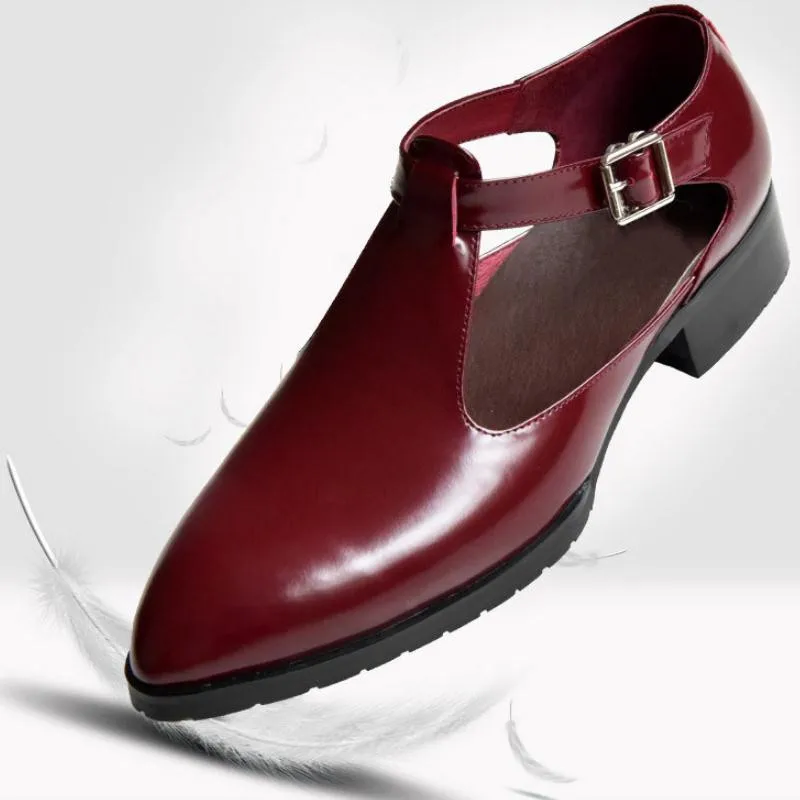 Сандалии мужские из натуральной кожи Повседневная Деловая обувь простые