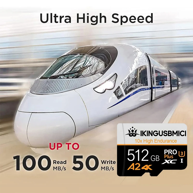 Фото Карты памяти TF, SD, Micro SD объемом 32 ГБ, 128 ГБ, 256 ГБ, 512 ГБ, V60 Ultra HD, ударопрочные, усовершенствованные, для игр, планшетов, GoPro №4