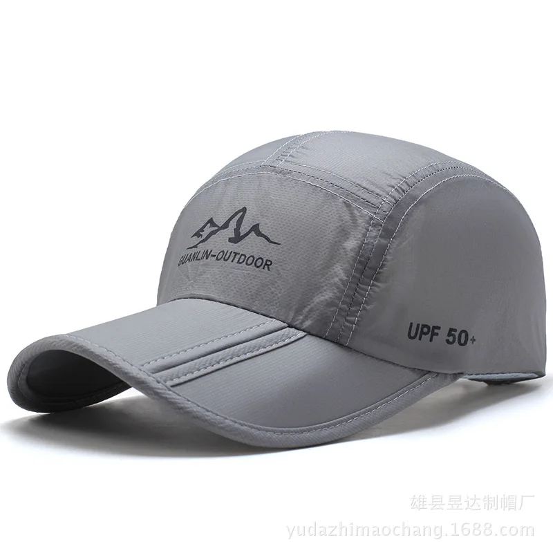 Outdoor Hiking Mountaineering Hat For Men Women Ultra-Thin Quick Dry Folding Sport Hats Summer Travel Sun Baseball Cap 56-60cm