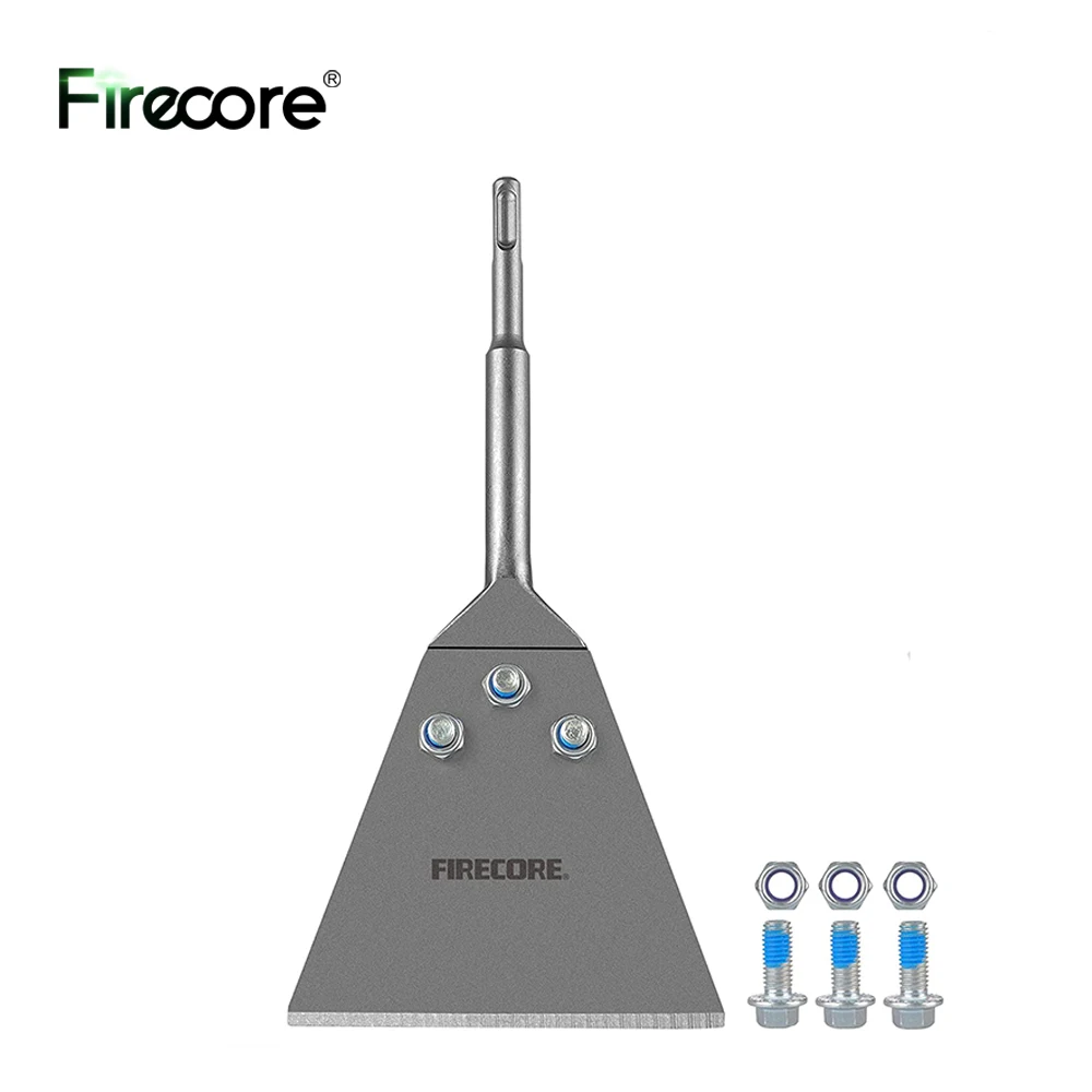 FIRECORE SDS Plus Floor Scraper with Spare Bolts and Locknut
