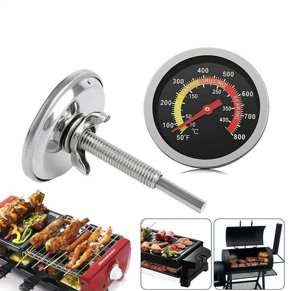 

Brand New Thermometer Temp Gauge Portable Stainless Steel Temperature BBQ Tools Replacement Smoker Grill Spare Parts