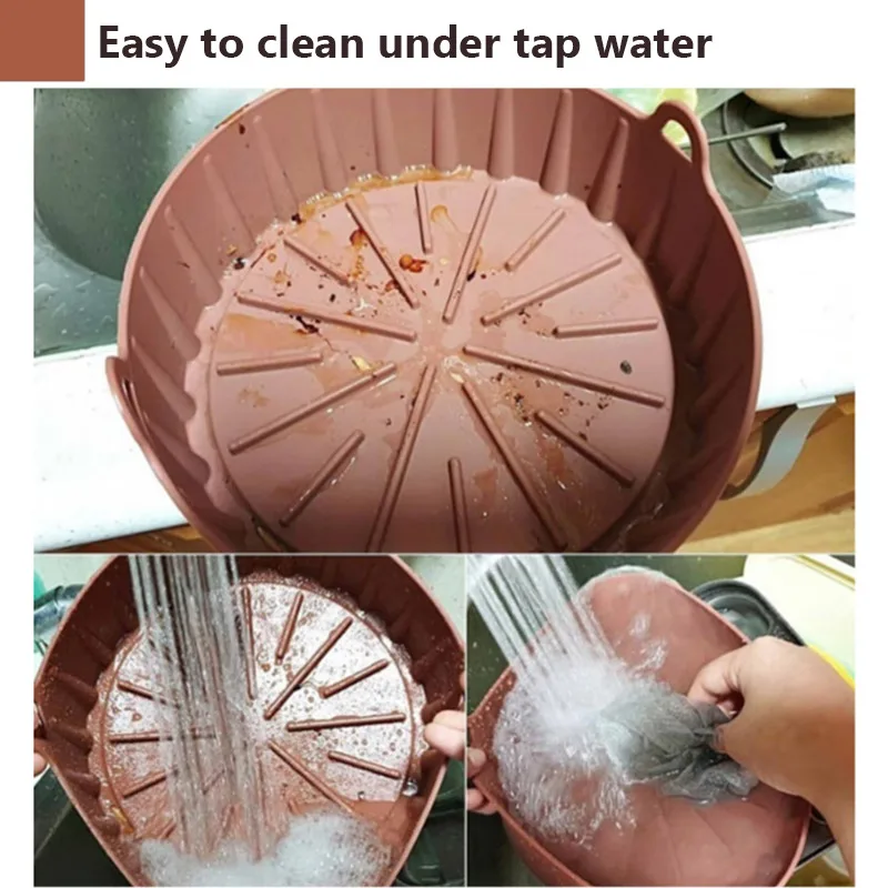 Силиконовый горшок для аэрофритюрницы многоразовая воздушная фритюрница