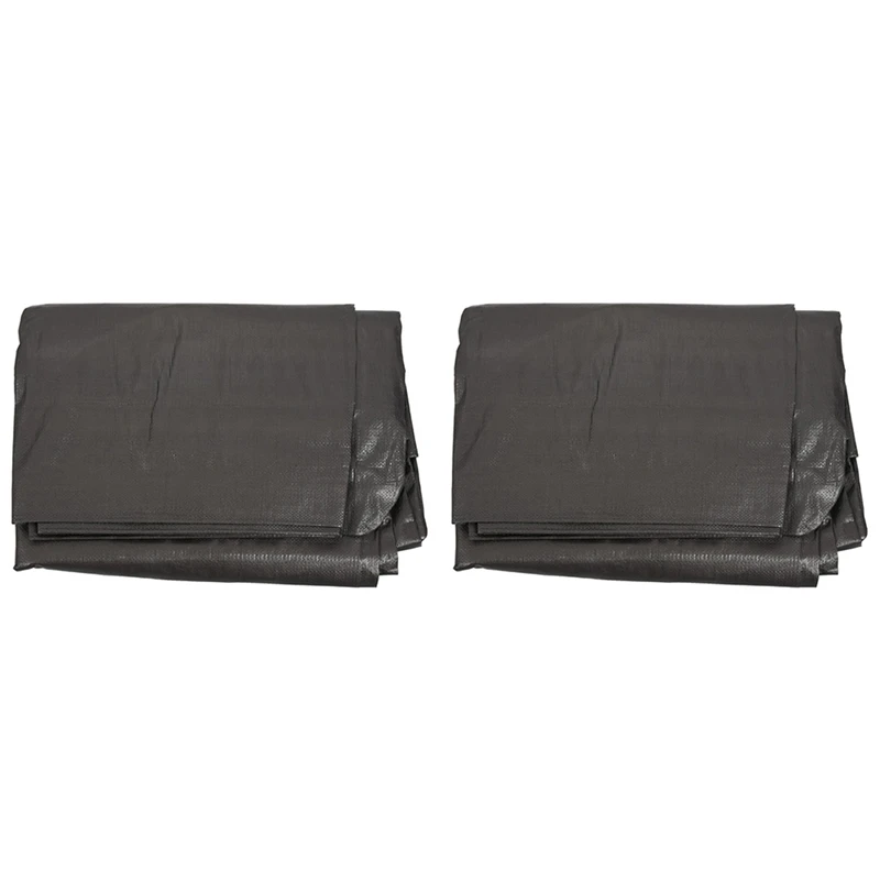 

2X Waterproof Tarpaulin Heavy Duty Poly Tarp Ground Sheet Outdoor Camping Tent Cover With Eyelets 1.8X2.4M