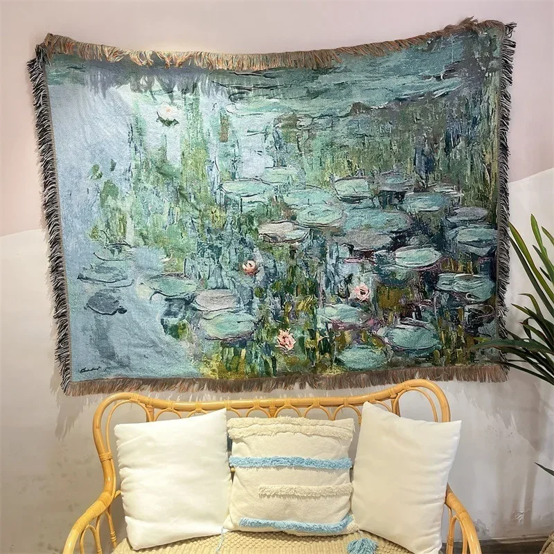 

Художественное одеяло с изображением лотоса