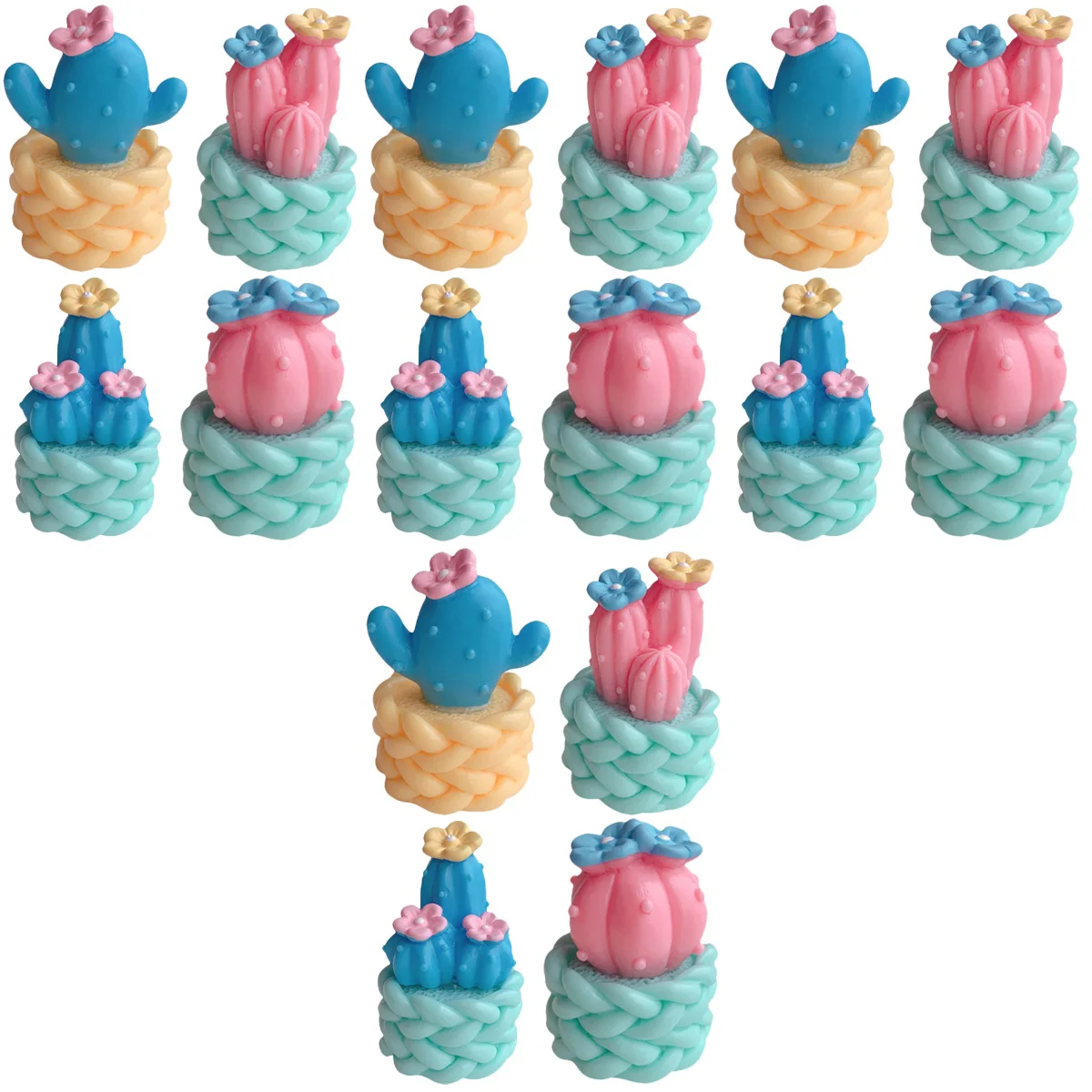 

16 Pcs Mini Decoration Resin Crafts Garden Miniature Ornament Desktop Decor