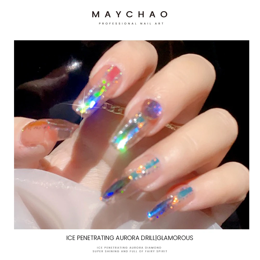 1 пакет смешанной формы кристалл AB Аврора стразы для дизайна ногтей аксессуары