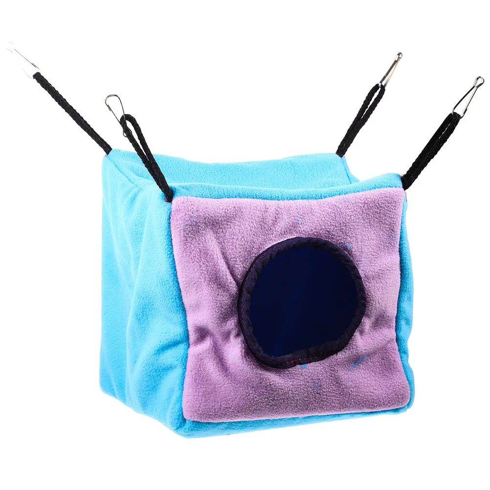 

Squirrel Cotton Nest Pet Present Hanging Hamster Bed Square Gifts Bedding Hammock
