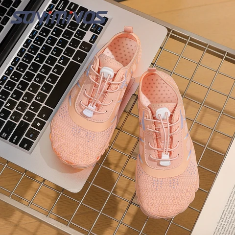 Туфли босиком с широким носком, минималистичные прогулочные кроссовки, обувь | Подошва с нулевым падением | Дышащая сетка