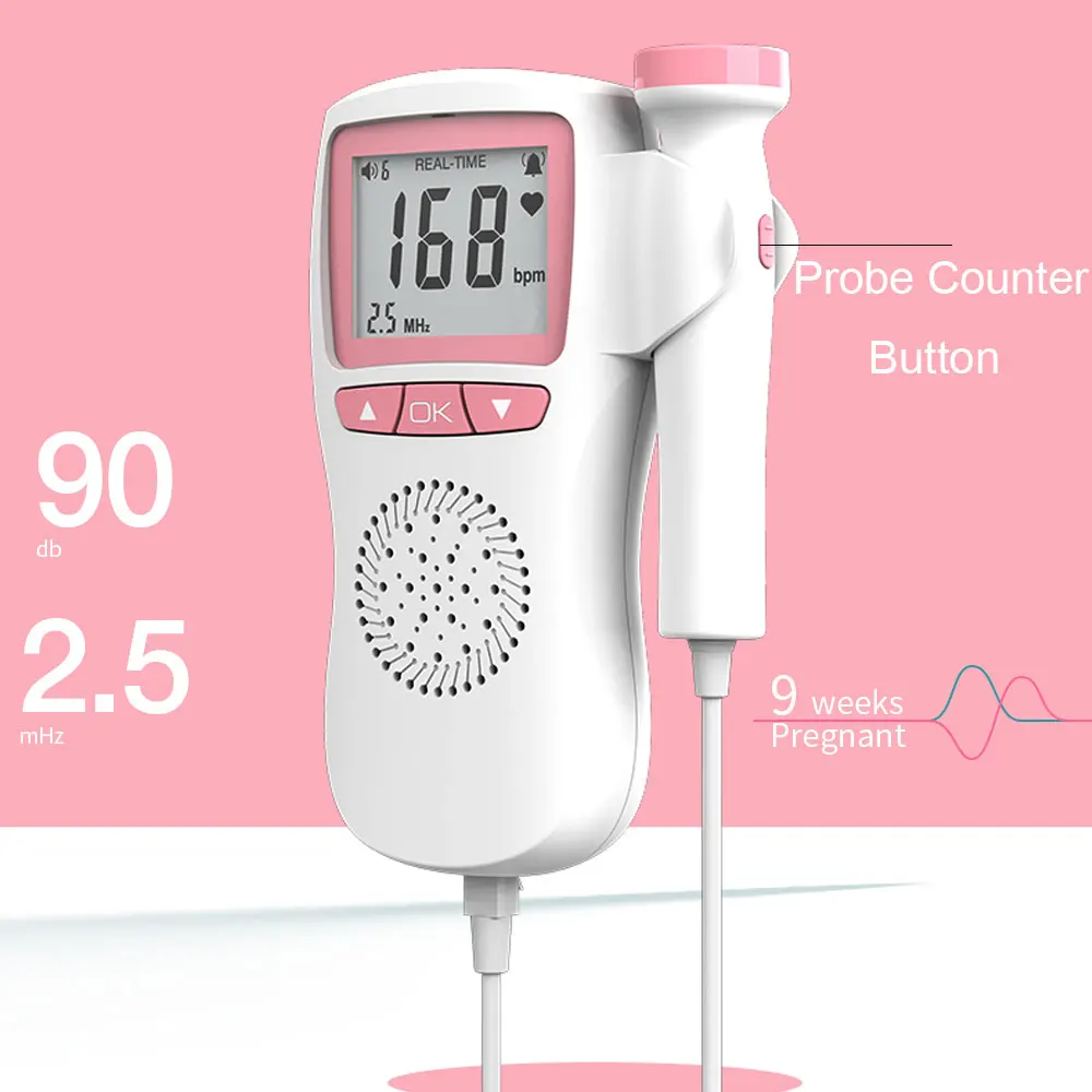Ультразвуковой фетальный допплер для беременных женщин устройство отсчета