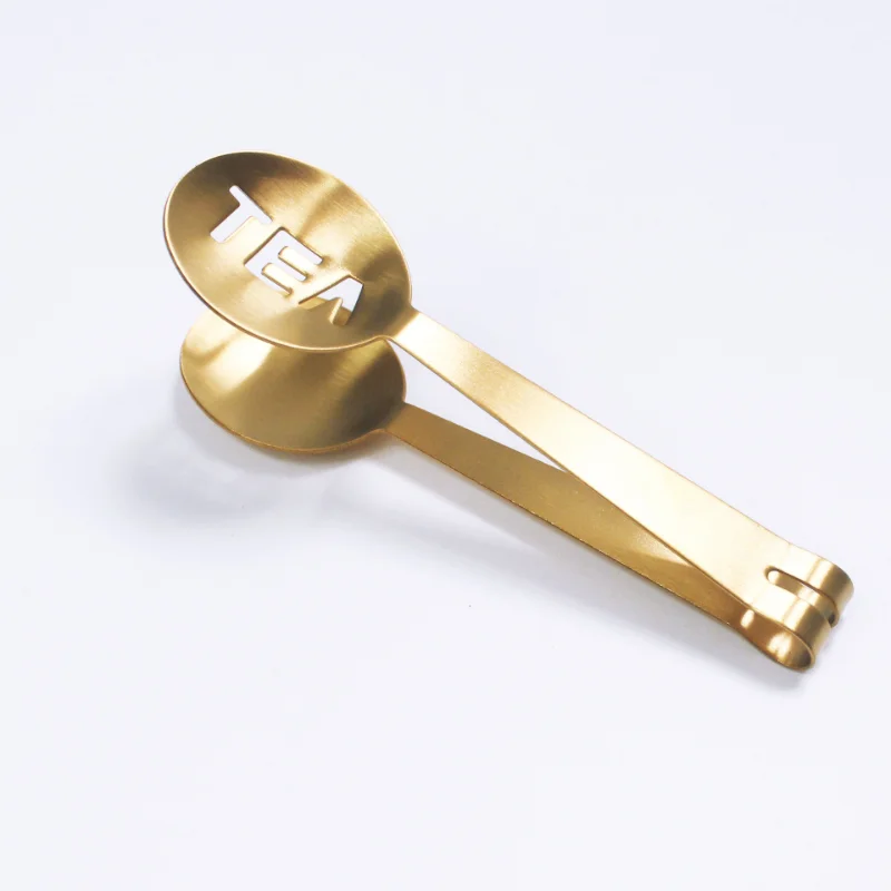 Description Picture 5 of itemReusable Stainless Steel Tea Bag Tongs Teabag Squeezer Strainer Holder Grip Metal Spoon Mini Sugar Clip Tea Leaf Strainer