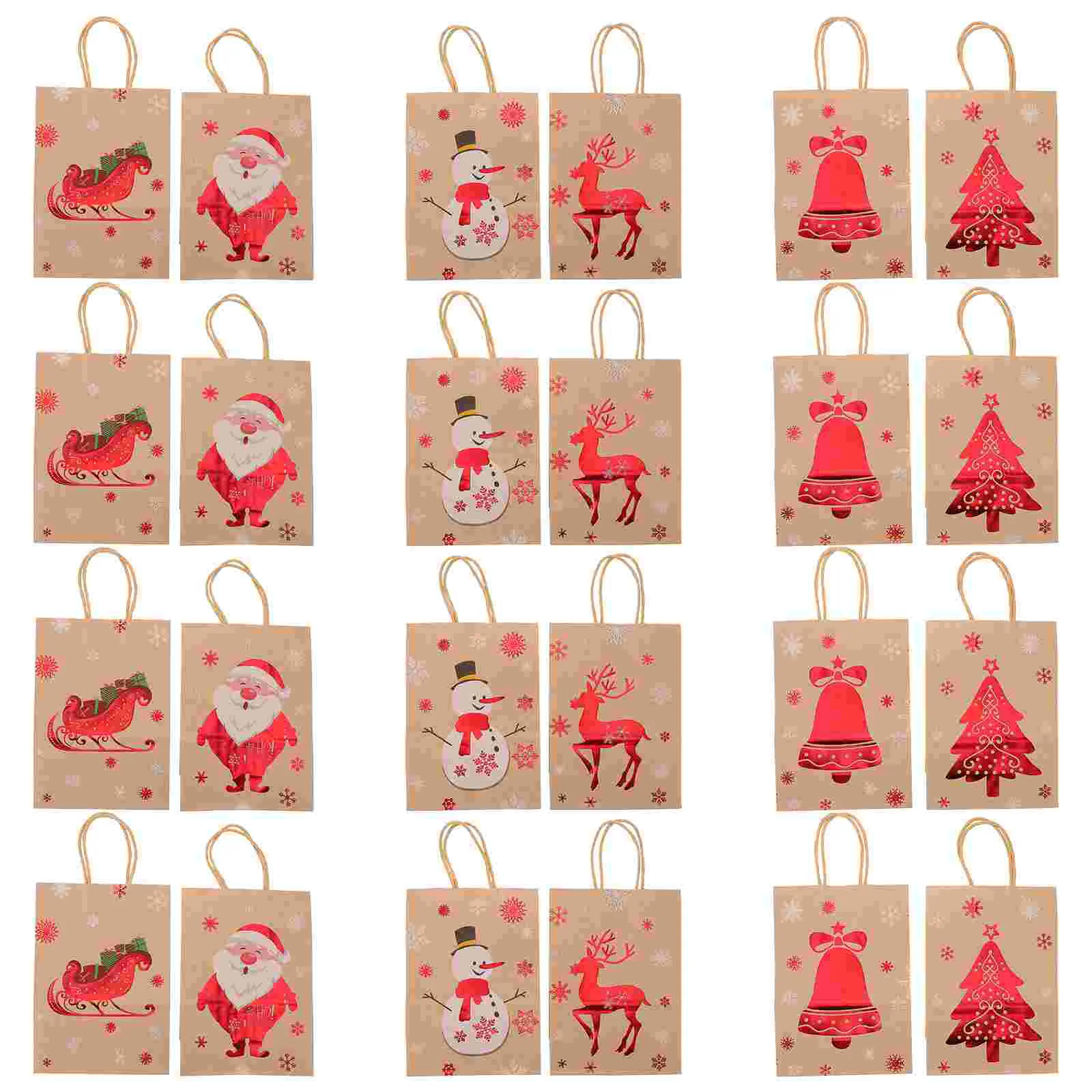 24 шт. бумажные пакеты для упаковки подарков