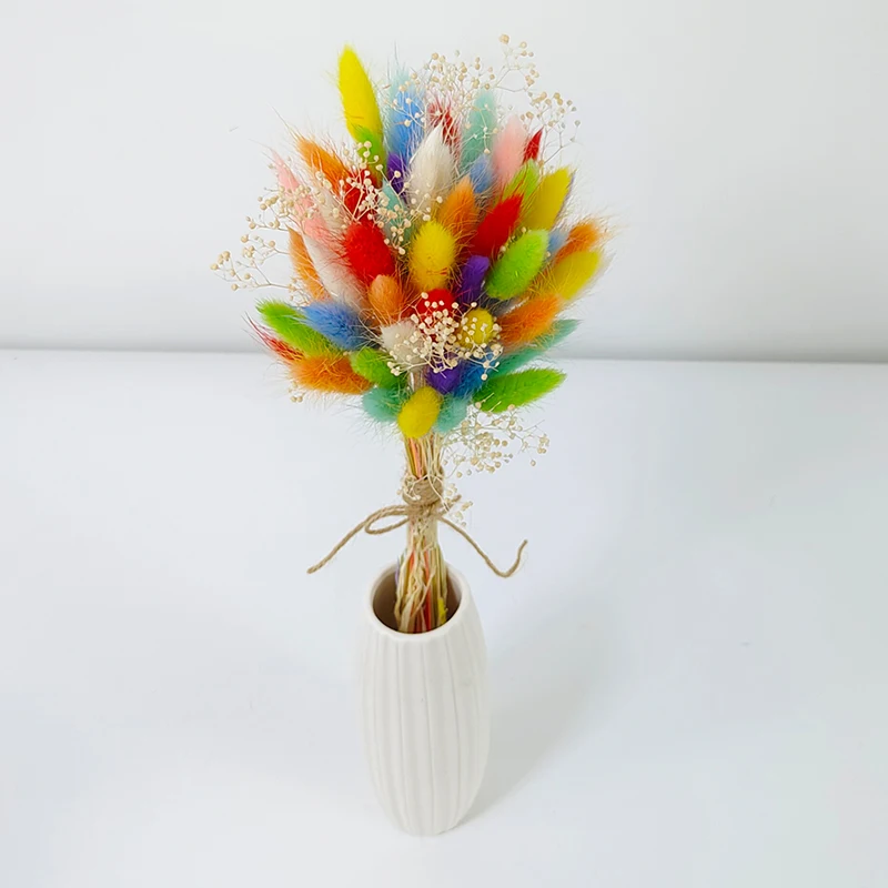

Wholesale 30 sticks Dried Flowers Dried Artificial Flower Bouquet Bunny Rabbit Tail Grass