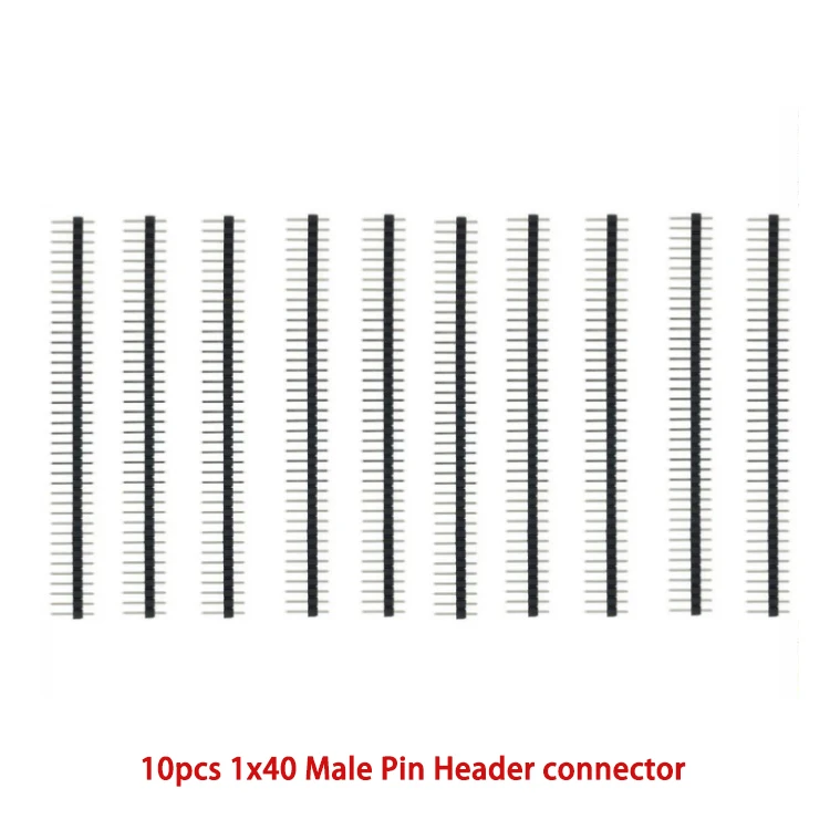 10 шт. 2 54 мм 1x40Pin однорядный гнездовой + 1x40 штекерный разъем