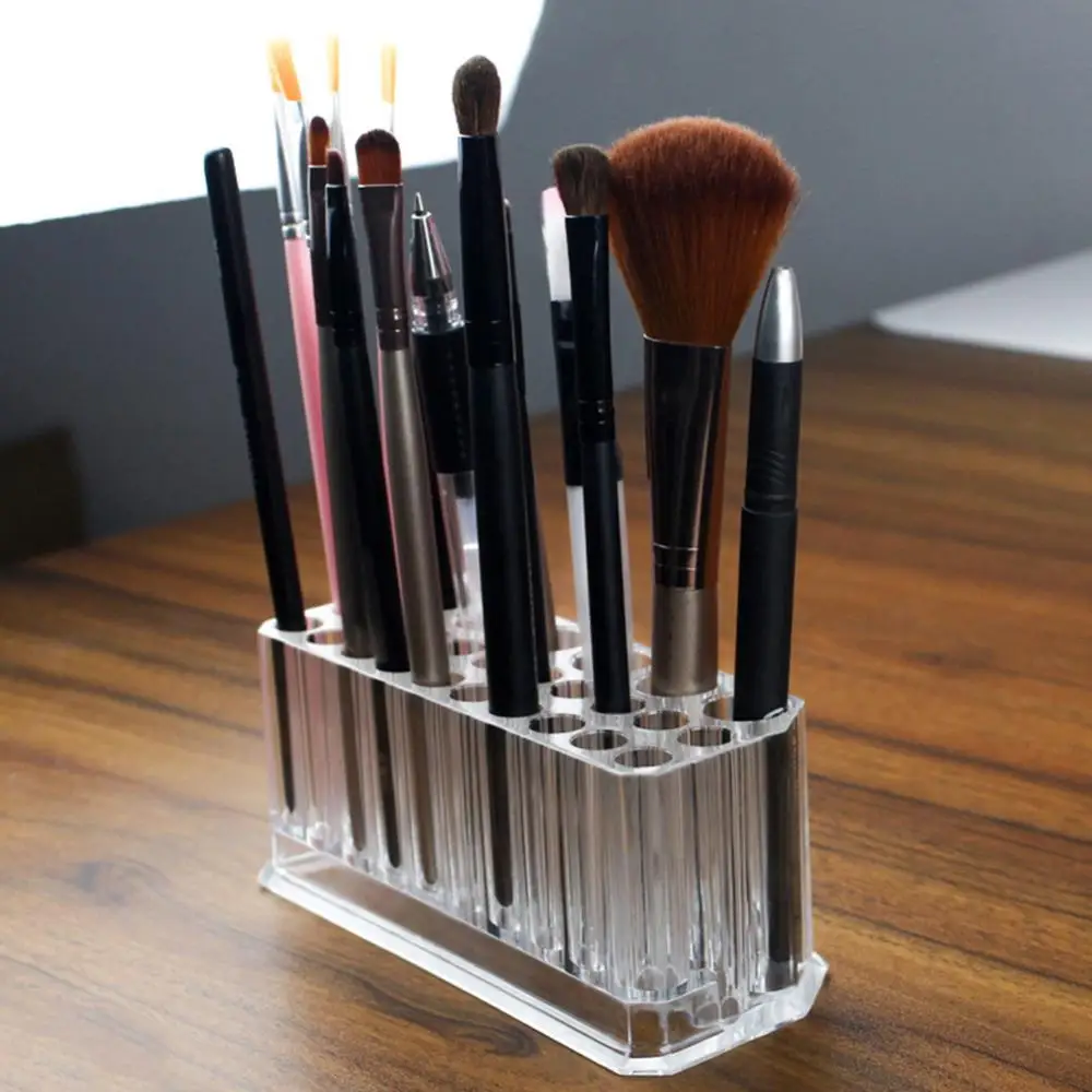 

Storage Box Acrylic 26 Holes Cosmetic Lipstick Brushes Holder Display Shelf