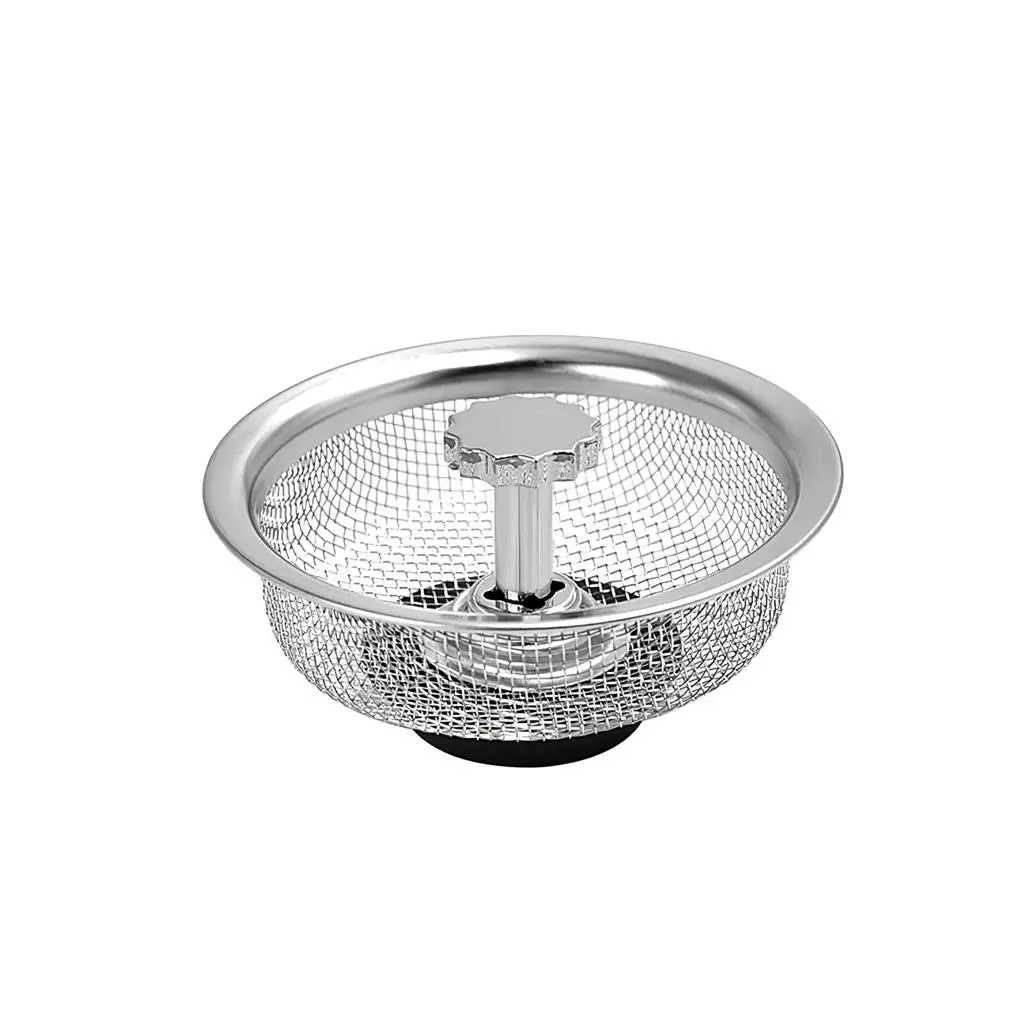 

Sink Replacement Filter Steel Detachable Waste Collector Rust-Proof Reusable Mesh Drain Stopper Bathroom Accessories