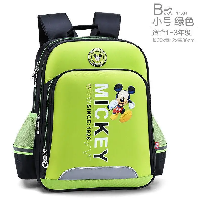 Authentic Disney Mickey schoolbag for primary school students,safety reflective, load reduction and spine protection,