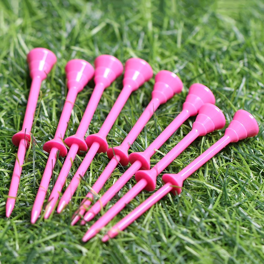 

50pcs Stable Golf Nail Ball Tee Support Reusable Portable Golf Training Tees Holder Bright Color for Golfer Practice Supplies