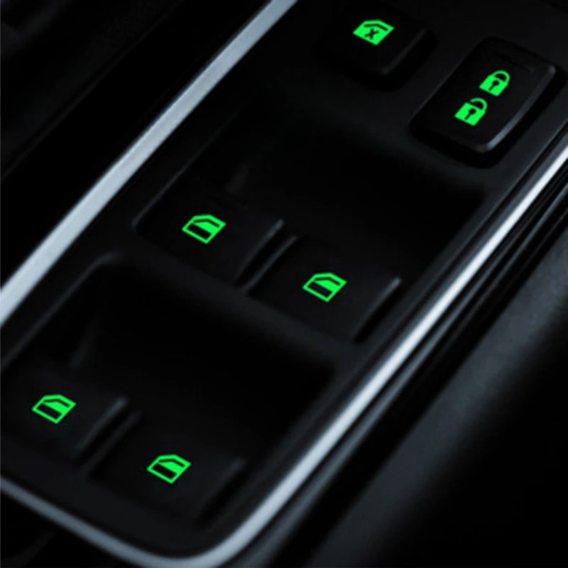 

Universal Car Button Luminous Sticker Multifunctional Modified Luminous Switch Waterproof Car Sticker for Interior Accessories