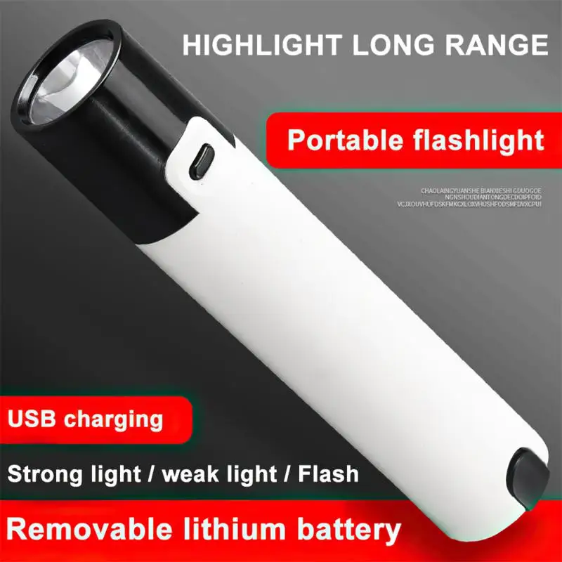 

Мини-вспысветильник со съемной литиевой батареей и USB-портом