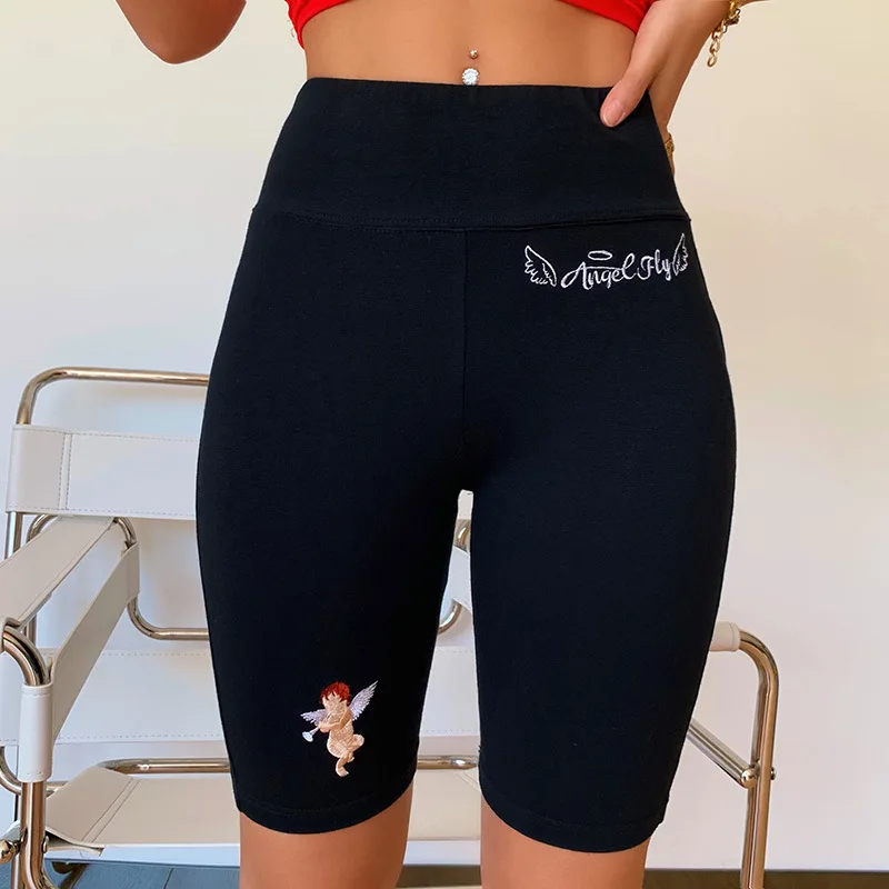 

Women Summer New Cycling Bike Shorts Booty Stretch Short Solid Black Female Sweatpants Bodycon Streetwear High Waist Pantalones