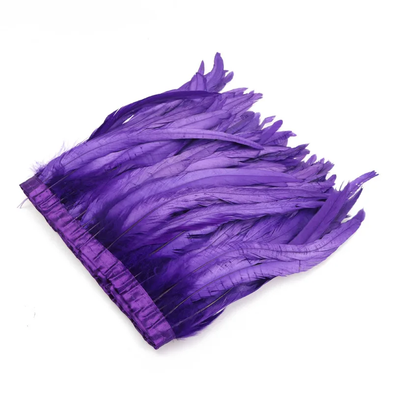 

2-50 Meters 30-35CM Rooster Coque Feather Trimming/Ribbon Cock Tail Plumes Trims For Crafts Dress Skirt Carnival Costumes Plumes