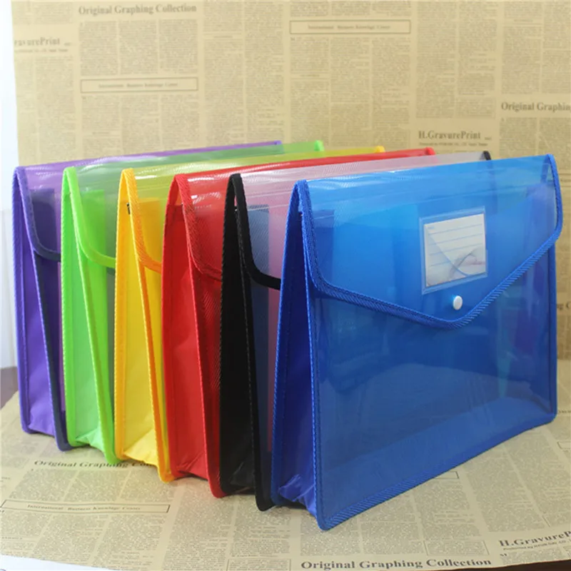 

Пластиковые папки для файлов A4, вместительная офисная Сумка для документов, сумка, папка-конверт, карманные папки, сумка для хранения документов