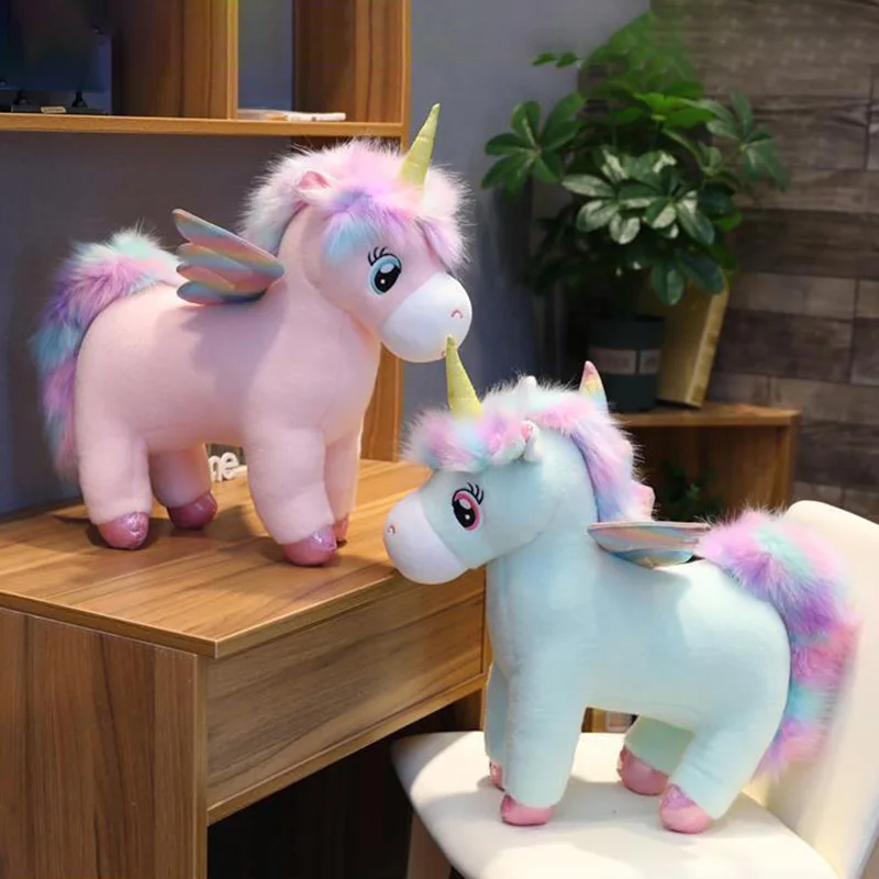 Плюшевая игрушка единорог с крыльями