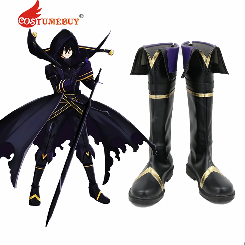 

Мужские и женские туфли для косплея, черные ботинки для Хэллоуина