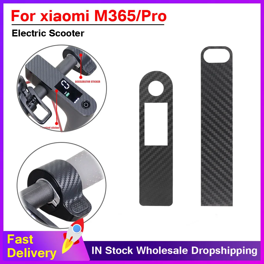 

Protective Film Scooter Accelerator Sticker Electric Scooter Central Carbon Fiber PVC Sticker for Xiaomi M365 Pro Scooter Parts