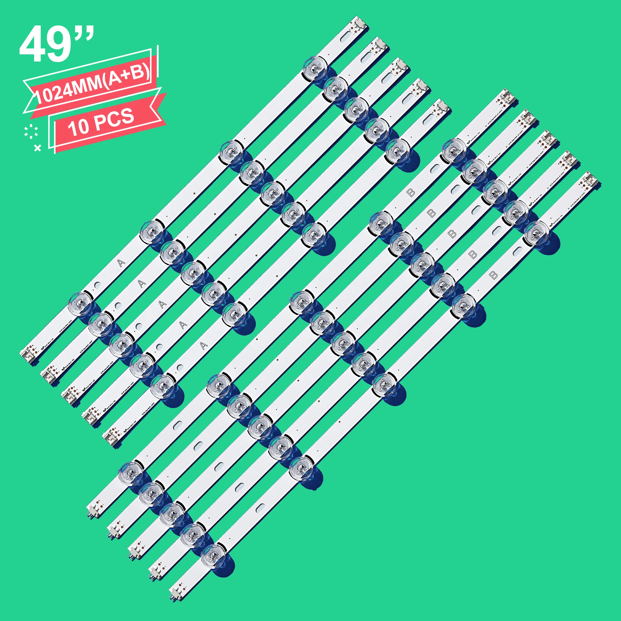 10pcs LED strip For LIG Innotek DRT 3.0 49