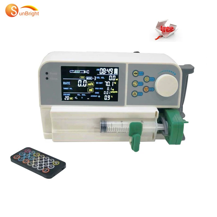 

Syringe pump with remote controller 4.3 LCD screen hospital clinic ICU use pump