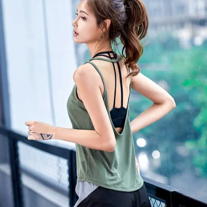 

Спортивный женский топ для занятий йогой cocolortus, Свободный жилет с красивой спинкой, дышащий и удобный Быстросохнущий свитер, блузка TV10