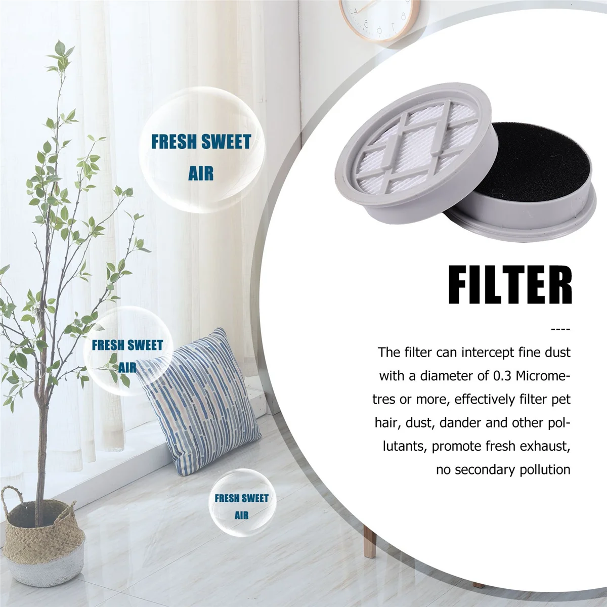 2 шт. фильтр для Deerma VC20S VC20 аксессуары ручных пылесосов