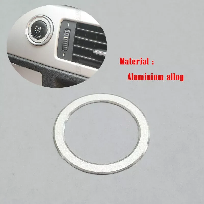 

Car Decor Switch Decoration Trim For BMW 3 Series E90 318 320 325i 2006-2012 Aluminum Alloy Car Start/Stop Push Button Sticker