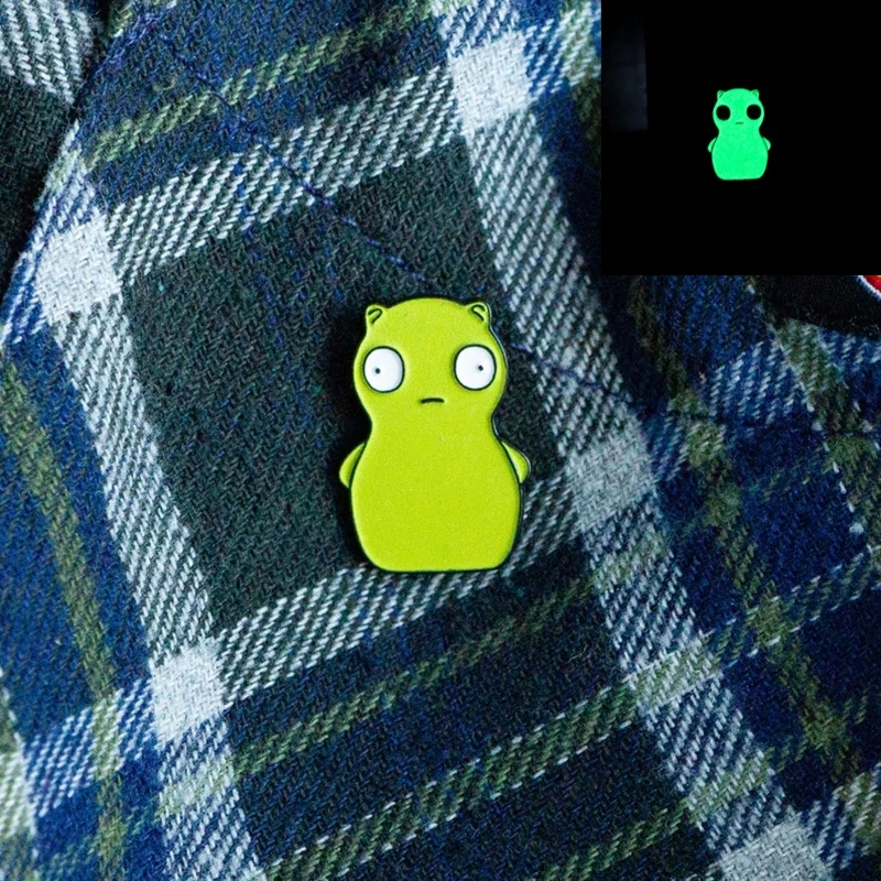 

Cartoon Luminous Bob's Burgers Soft Enamel Pin GLOW IN THE DARK Badge Brooch