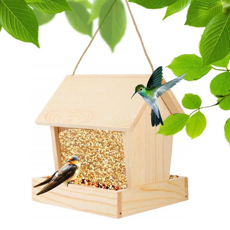 

Креативная деревянная кормушка для птиц, поднос для птиц, картинка для птиц, кормушка для домашних животных, водонепроницаемая кормушка для дома