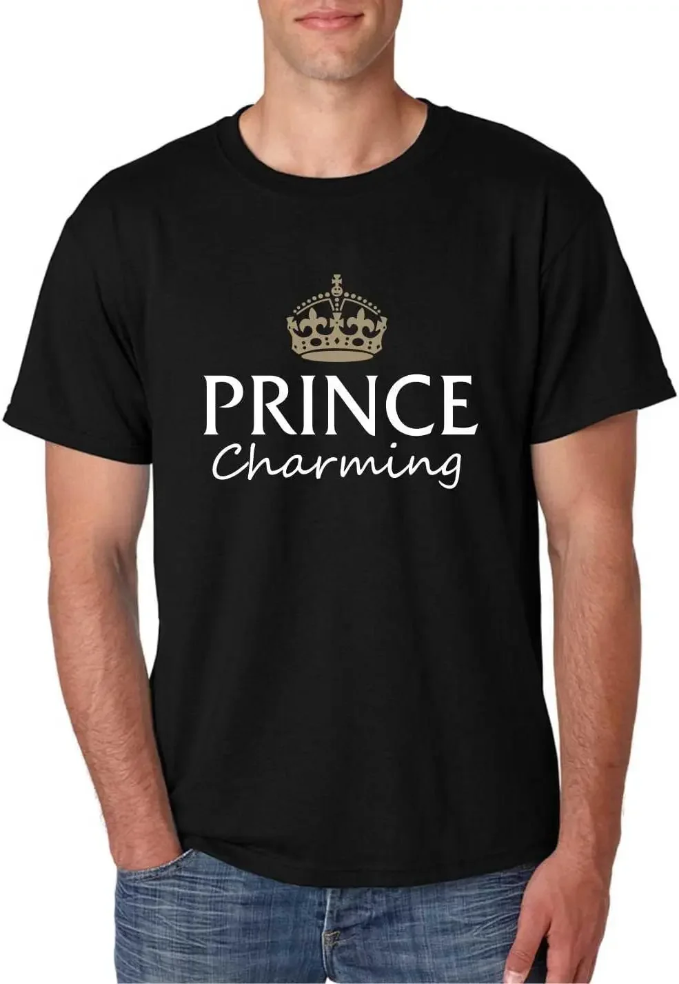 ALLNTRENDS Men's T Shirt Prince Charming Cool Funny Humor Top