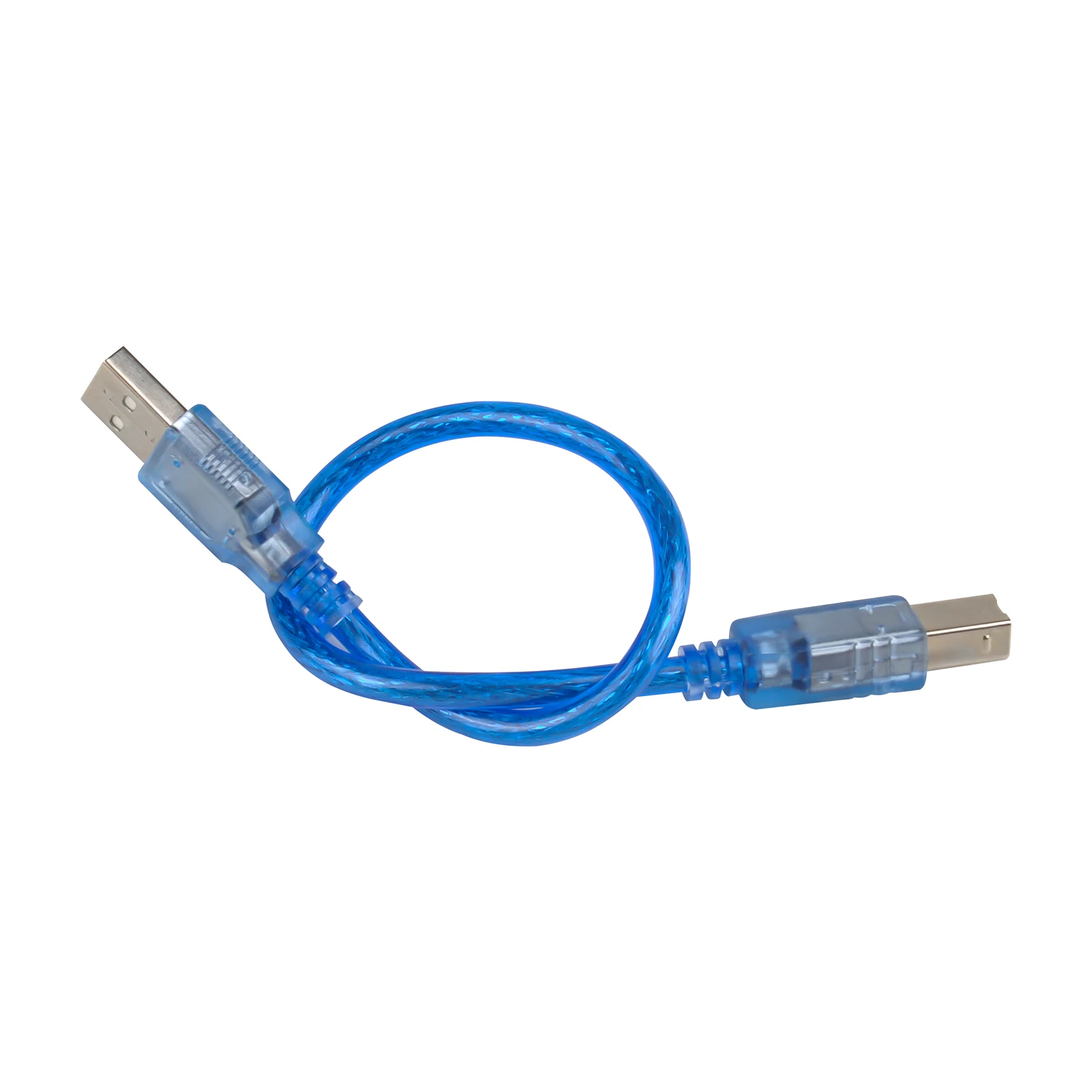 Кабель USB 2.0 Mini USB, 5-контактный, Т-образный, 30 см, прозрачно-синий, для плат разработки, периферийных устройств ПК, аксессуаров и наборов инструментов. (art.: 3920dcf00c1aa) - 3920dcf00c1aa