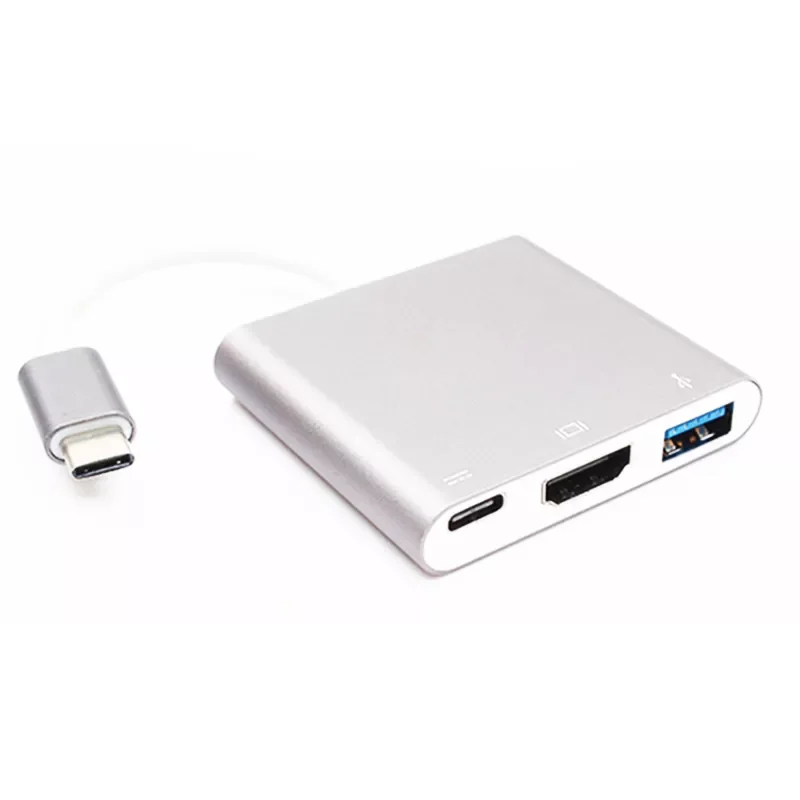 

USB-C 3.1 Hub Converter USB Type C To USB 3.0/HDMI-compatible Video Digital AV Multiport Adapter for Macbook Laptops HDTV