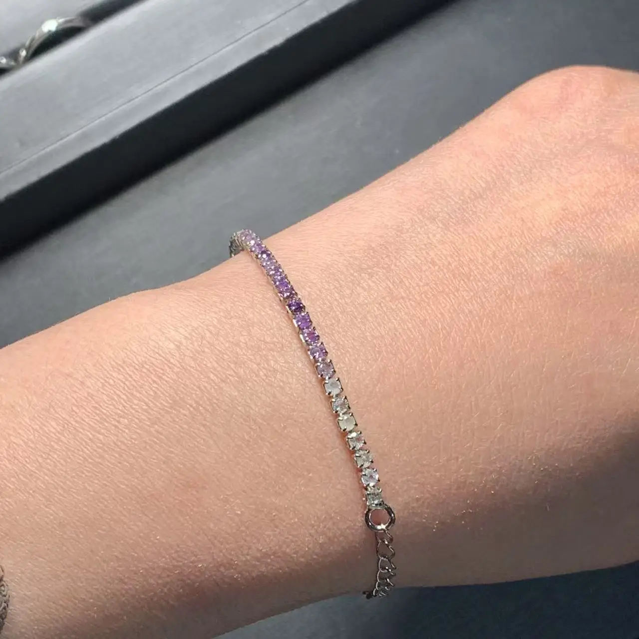 HEYYA Аметист Цитрин Теннисный Браслет