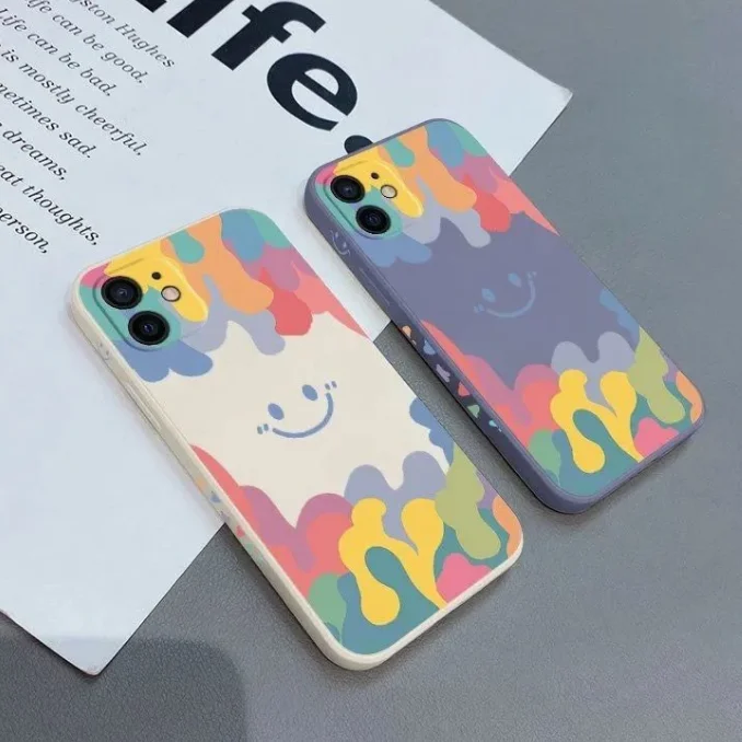

Original Pictorial Liquid Silicone Phone Case for VIVO Y93 Y70 Y91C X60 Y9S Y5S Back Covers for S1 V15 Pro IQOO Neno Y20i Z1 Z11