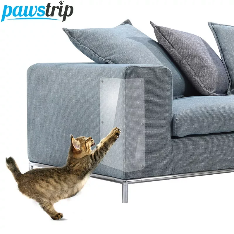 

pawstrip 2pcs/set Sofa Cat Claw Protector 47*15cm Protect Pads Cat Scratching Post Furniture Protective Cover For Leather Chairs