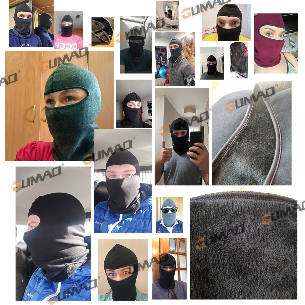 Зимняя Флисовая Балаклава маска на все лицо теплый лыжный шлем шапка для спорта