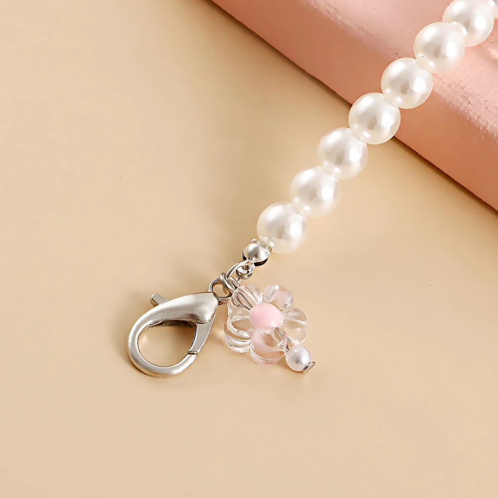 1 PCS Single Layer Pearls Heart Tennis Chain Shoe Buckles Decoration Canvas Board Shoes Accessories Creative Shoe Cute Jewelry
