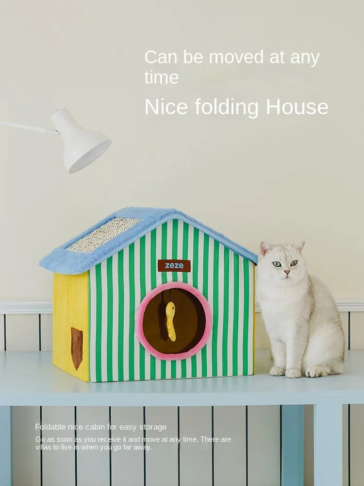 zeze кошачье гнездо складное закрытое лето не занимает больше чем семейное тепло